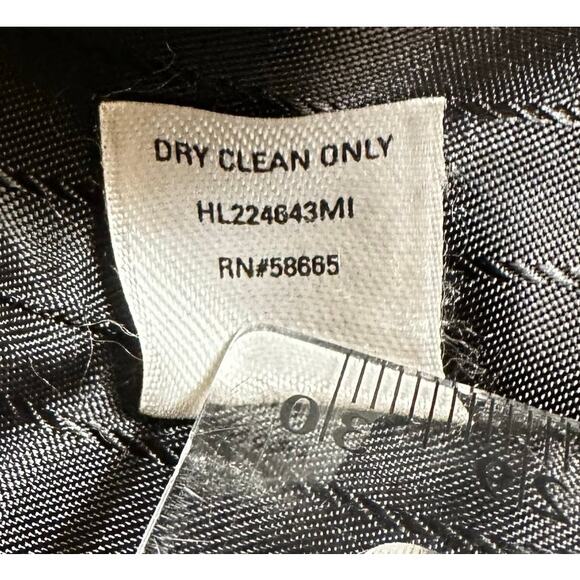 Hinge Nordstrom Silk Blend Satin Tuxedo Blazer 1 Button Roll Tab Black Medium - Picture 12 of 12